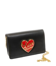 LOVE MOSCHINO LOVE HEART  Shoulder bag Black - Women’s Bags - 2