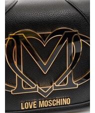LOVE MOSCHINO LOGO  Mini shoulder bag Black - Women’s Bags - 3