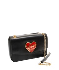 LOVE MOSCHINO LOVE HEART  Shoulder bag Black - Women’s Bags - 2