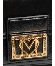 LOVE MOSCHINO LOCKED IN GOLD  Women's Backpack Black - Women’s Bags - 3