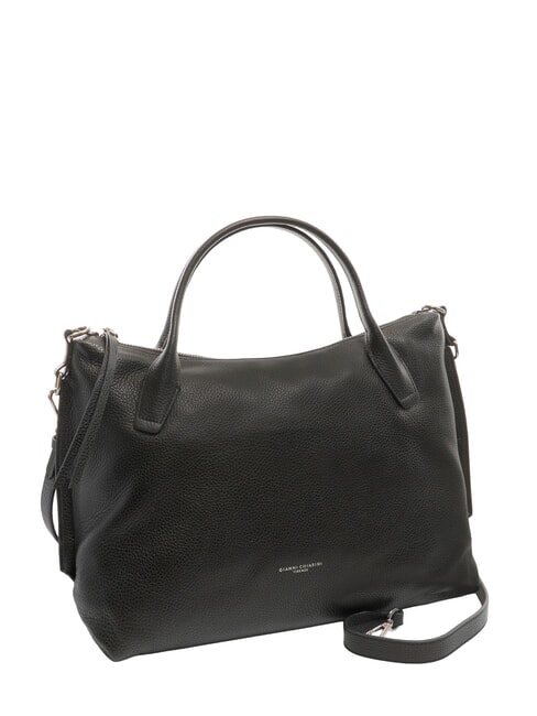 VIRGINIA Soft leather shoulder bag Black - Women&rsquo;s Bags
