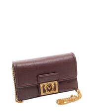 LOVE MOSCHINO SMART DAILY Clutch bag with chain wine - Women&rsquo;s Bags - 2