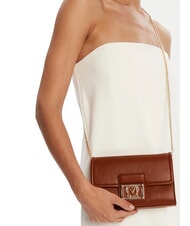 LOVE MOSCHINO SMART DAILY Clutch bag with chain chestnut - Women&rsquo;s Bags - 5