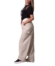 CALVIN KLEIN CK JEANS Brushed cotton cargo trousers pelican - Women's Pants - 3