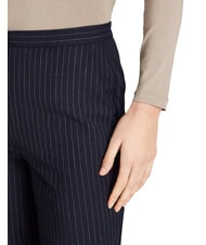 CALVIN KLEIN CK Wide-leg pinstriped trousers night sky / gray morn stripe - Women's Pants - 3