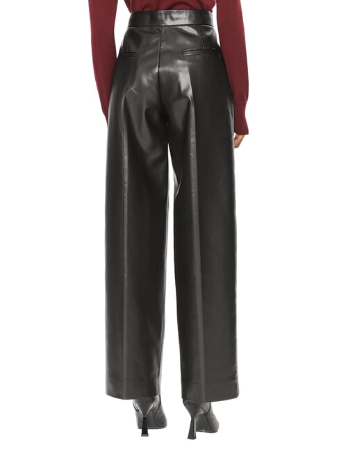 CK High-waisted trousers with wide legs ck black - Women's Pants