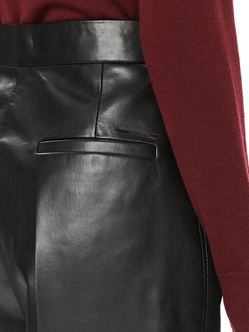 CK High-waisted trousers with wide legs ck black - Women's Pants