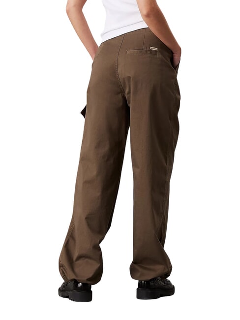 CK JEANS Brushed cotton cargo trousers tarmac - Women's Pants