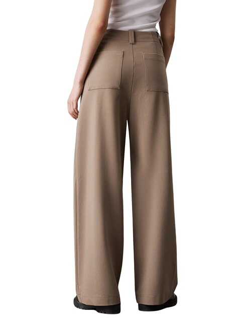 CK JEANS Wide-leg jersey trousers brindle - Women's Pants