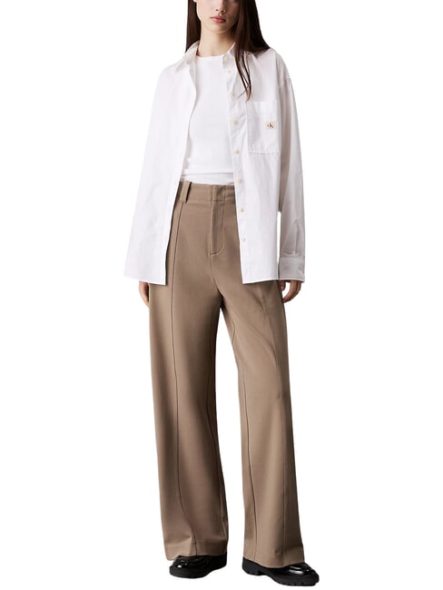CK JEANS Wide-leg jersey trousers brindle - Women's Pants