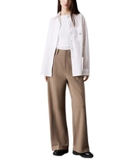 CALVIN KLEIN CK JEANS Wide-leg jersey trousers brindle - Women's Pants - 3