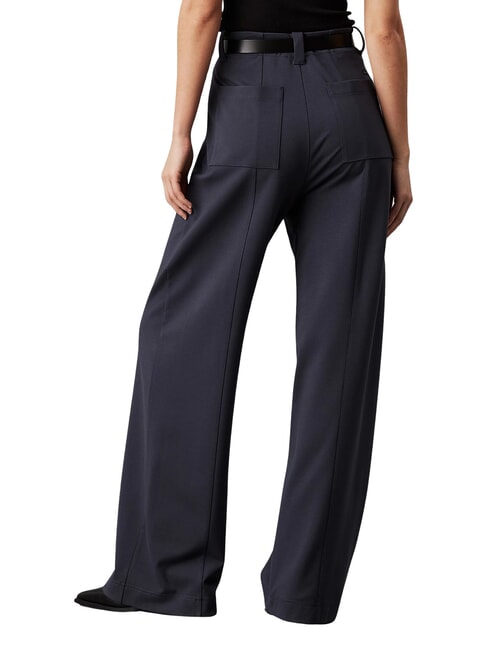 CK JEANS Wide-leg jersey trousers ebony - Women's Pants