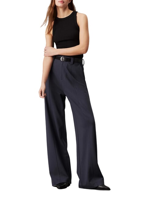 CK JEANS Wide-leg jersey trousers ebony - Women's Pants