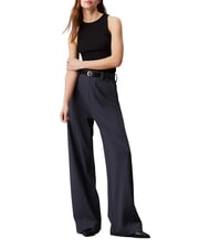 CALVIN KLEIN CK JEANS Wide-leg jersey trousers ebony - Women's Pants - 3