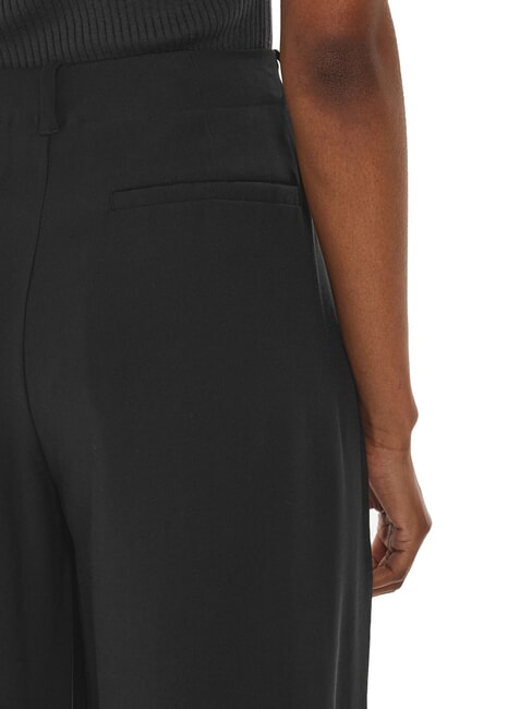 CK JEANS High-waisted trousers with pleats ck black - Women's Pants