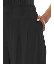 CALVIN KLEIN CK JEANS High-waisted trousers with pleats ck black - Women's Pants - 3