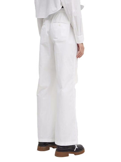 CK JEANS Cotton cargo pants bright white - Women's Pants