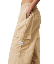 CALVIN KLEIN CK JEANS Cotton cargo pants pale khaki - Women's Pants - 3