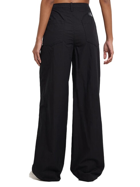 CK JEANS Wide-leg straight-leg chinos ck black - Women's Pants