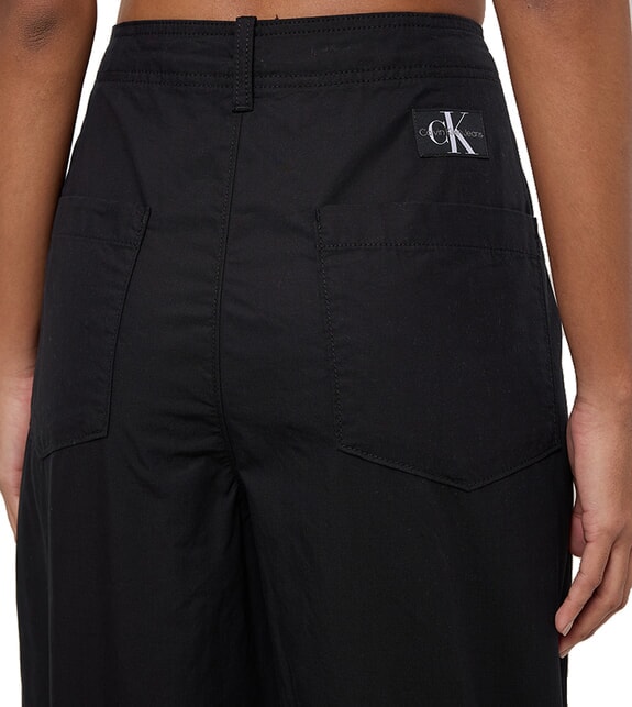 CK JEANS Wide-leg straight-leg chinos ck black - Women's Pants