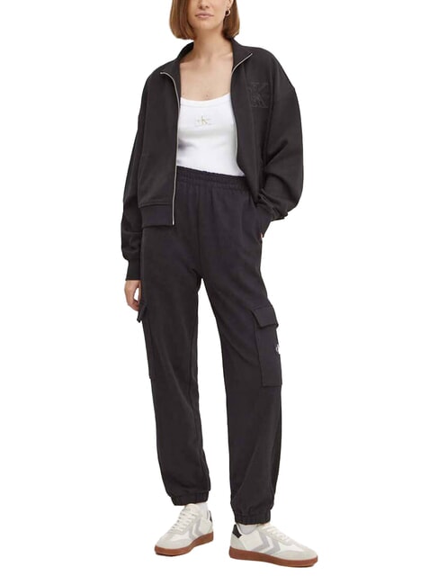 CK JEANS Jogging trousers with big pockets ck black - Sports suits for women
