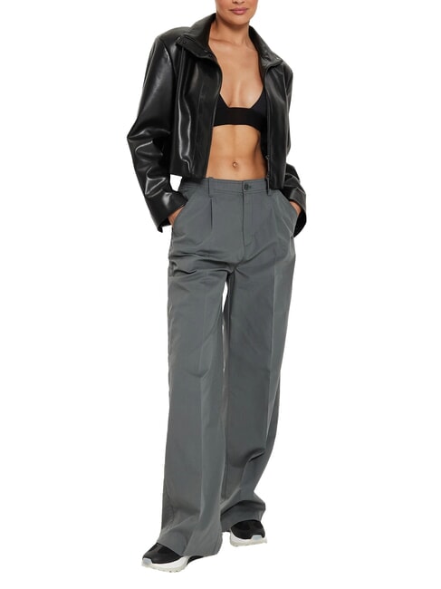 CK JEANS Wide-leg straight-leg chinos endless grey - Women's Pants