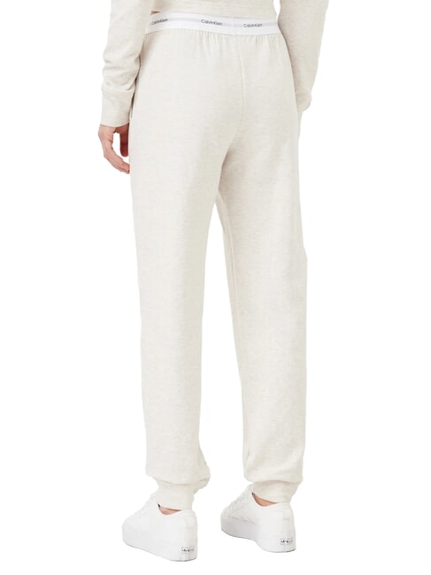 CK Tracksuit bottoms with logo elastic oatmeal heather - Sports suits for women