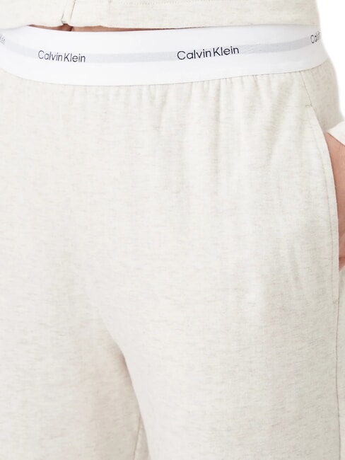 CK Tracksuit bottoms with logo elastic oatmeal heather - Sports suits for women