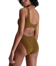 CALVIN KLEIN CK One-piece swimsuit with backless urban army - Women's swimwear - 2