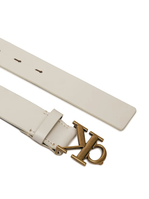 CK JEANS MONOGRAM  Leather belt birch - Belts