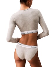 CALVIN KLEIN CK Brassi&egrave;re Long-sleeved T-shirt grey heather - Women's Underwear - 2
