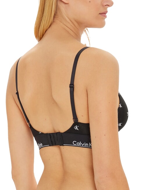 CK Stretch cotton bralette bra black diamond logo print - Women's Underwear