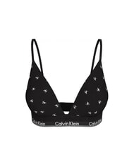 CALVIN KLEIN CK Stretch cotton bralette bra black diamond logo print - Women's Underwear - 3
