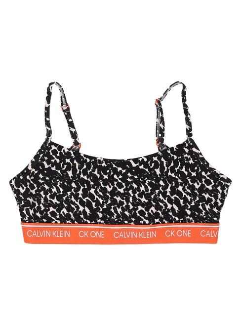 CK Stretch cotton bralette bra distorted animal - oatmeal heather - Women's Underwear