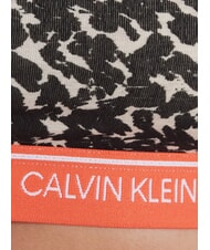 CALVIN KLEIN CK Stretch cotton bralette bra distorted animal - oatmeal heather - Women's Underwear - 5