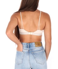 CALVIN KLEIN CK Triangle bralette bra sandshell with new stone logo - Women's Underwear - 2