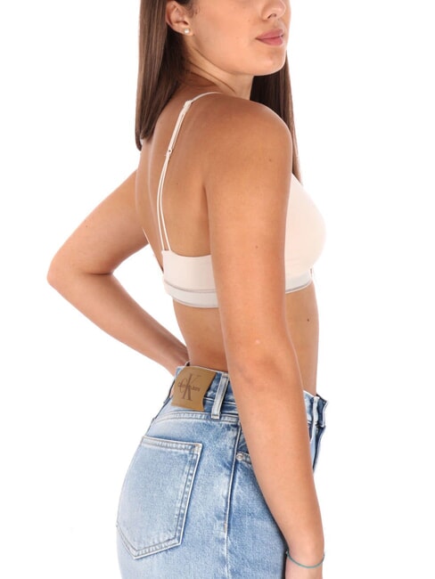 CK Triangle bralette bra sandshell with new stone logo - Women's Underwear