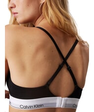 CALVIN KLEIN CK Stretch cotton bralette bra black - Women's Underwear - 4