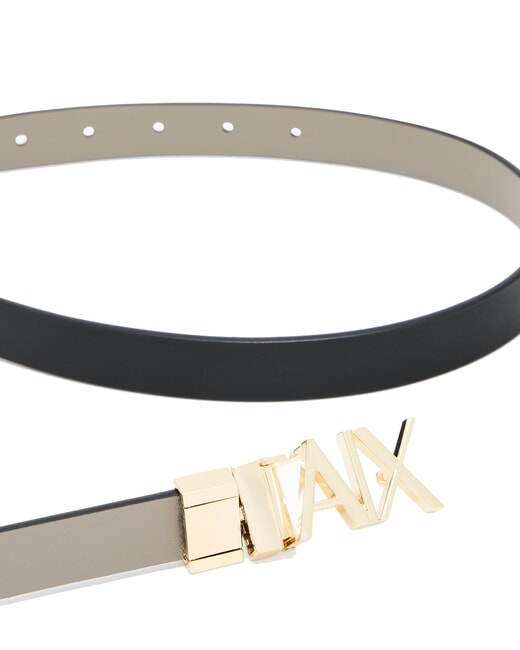 CINTURA Reversible leather belt black / chocolate - Belts