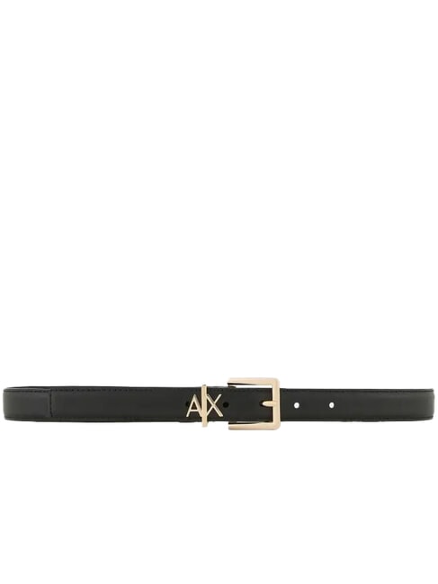 TONGUE Leather belt Black - Belts