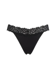 CALVIN KLEIN CK Thong with lace band black - Women's briefs - 4