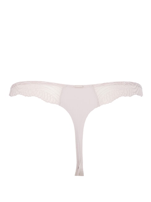 CK Thong with lace insert gray morning - Women's briefs