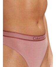 CALVIN KLEIN CK Thong with logo elastic red grape w/ apple butter logo - Women's briefs - 3