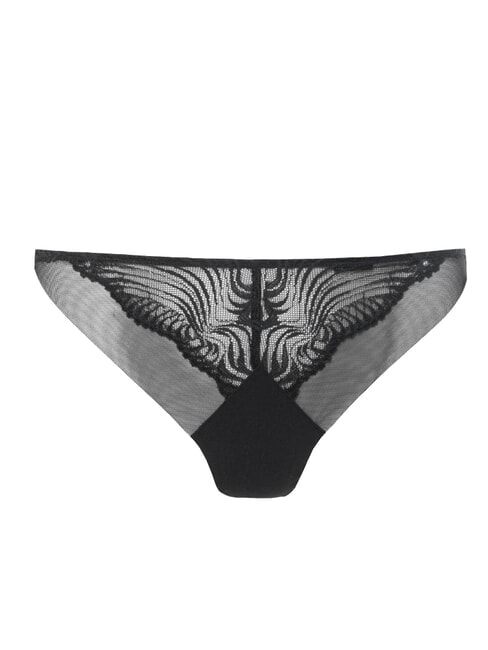 CK Thong with lace insert black - Women's briefs