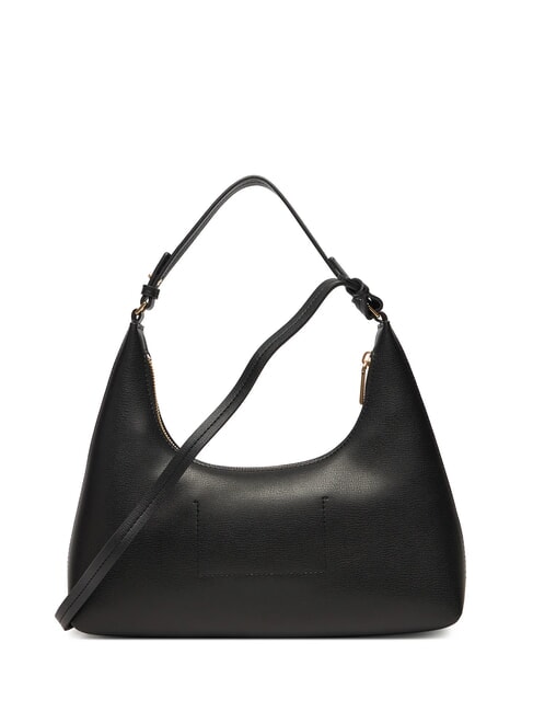 EMBOSSED LOGO Shoulder bag, with shoulder strap black/toasted coconut - Women’s Bags