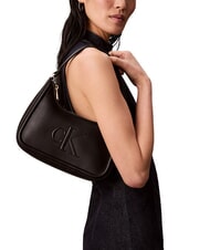 CALVIN KLEIN BOLD MONOGRAM Shoulder bag on black - Women’s Bags - 5