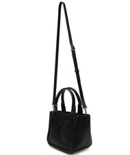 CALVIN KLEIN BOLD MONOGRAM Mini handbag with shoulder strap on black - Women’s Bags - 3