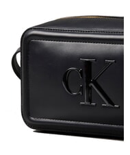 CALVIN KLEIN BOLD MONOGRAM Mini shoulder bag on black - Women’s Bags - 3