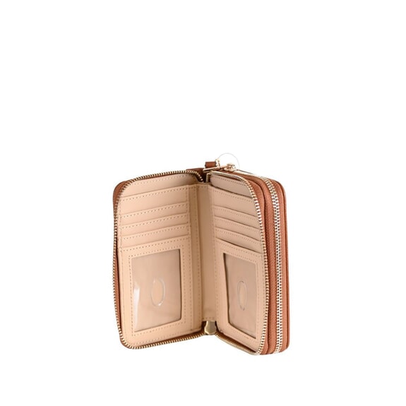 AMORETTE Medium 2-zip wallet COGNAC - Women’s Wallets