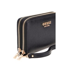 GUESS AMORETTE Medium 2-zip wallet BLACK - Women’s Wallets - 3